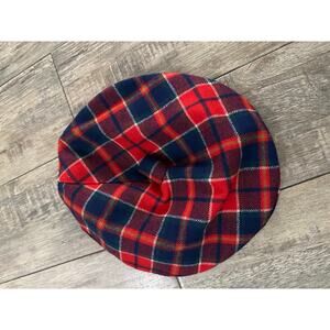 Madcaps Men's Blue & Red Plaid Print Church Bucket Hat
